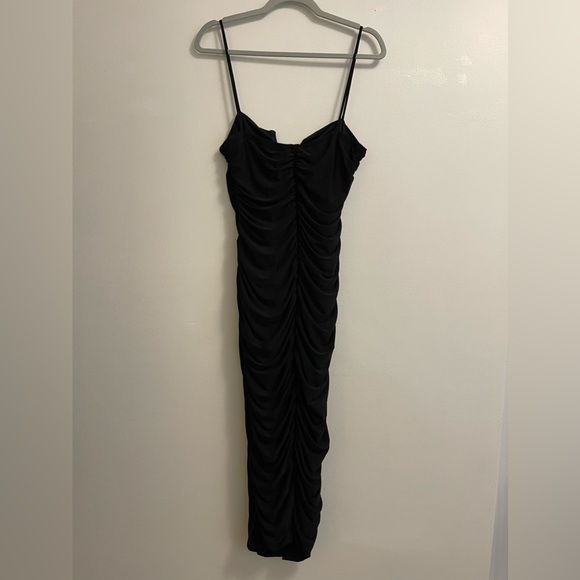 Black Ruffle Dress - Picture 2 of 3